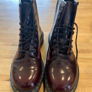 Dr. Martens Deep Red Lace-Up Boots